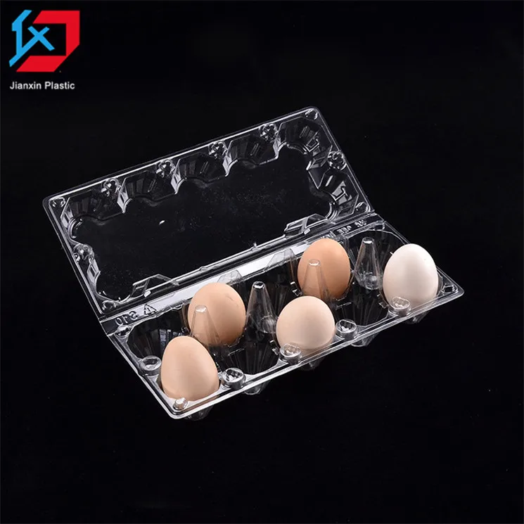 Custom boxes with logo plastic clear egg tray chicken egg cartons egg packaging box