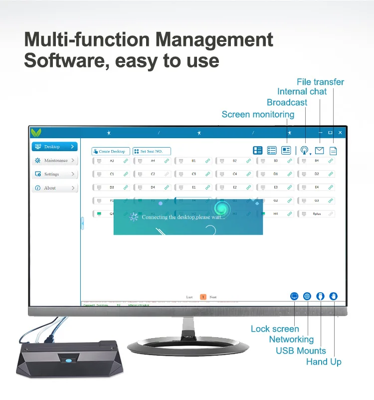 Многосерверный пользователь Zero PC тонкий клиент настольный компьютер RDP 8 1