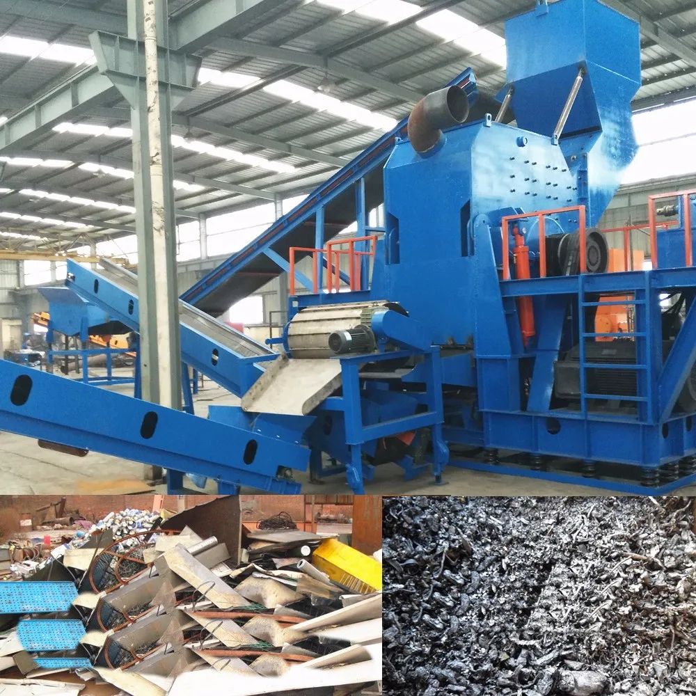 Waste Metal Engine Shredder /Industrial Copper Stator Recycling Machine for Copper Recovery