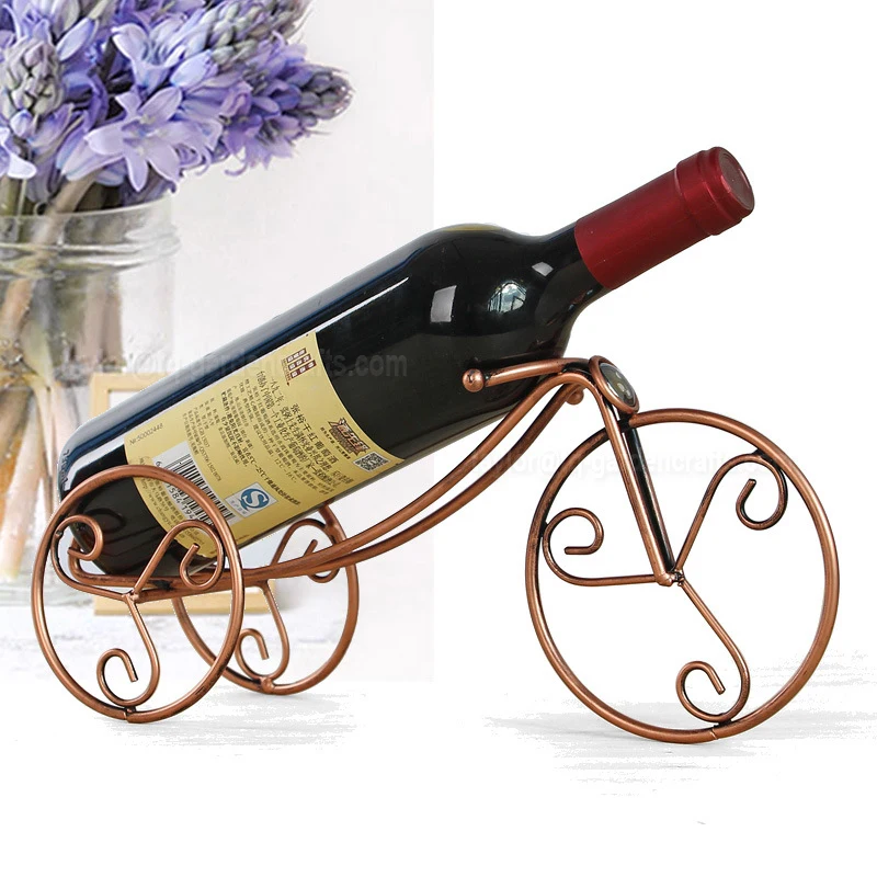 
Bicycle Wheel Bike Wine Rack home bottled restaurant tabletop display Ornaments 