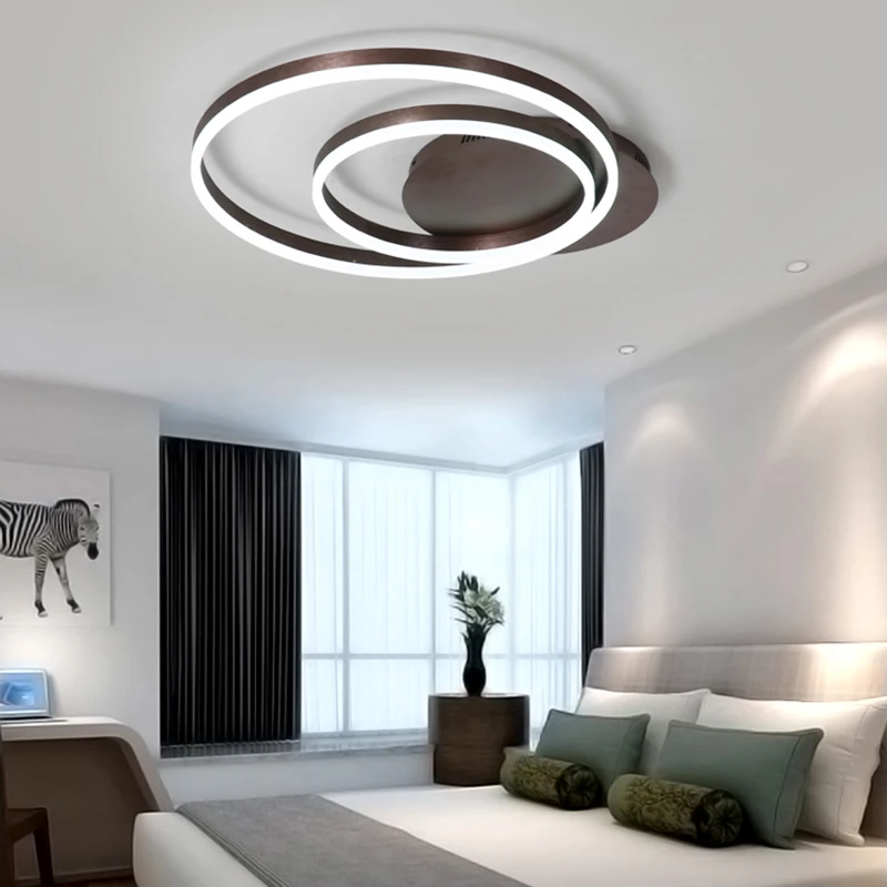 Living room lamp modern minimalist LED ceiling lamp atmosphere home Nordic round smart dimming bedroom study lamp