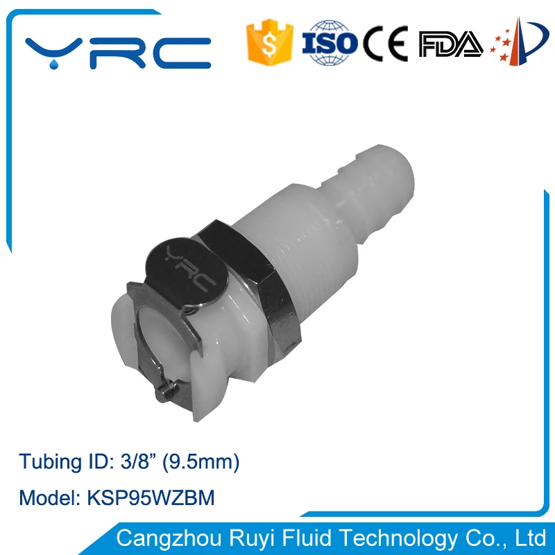 hose barb mini quick release plastic tubing 3/8 barbed elbow couplings