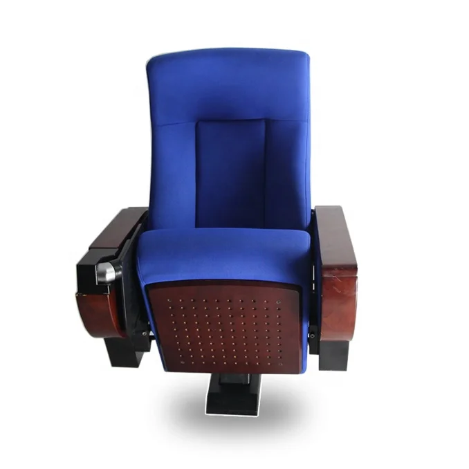 Single leg auditorium seats theatre chair armchair for lecture hall with foldable writing table