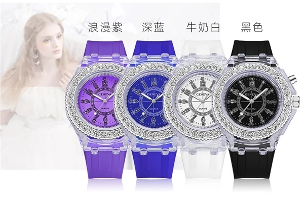 digital women led watch led women sport led jelly watch