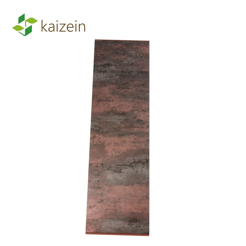 PVC UV panel bathroom ceiling retro copper metallic panels decorative