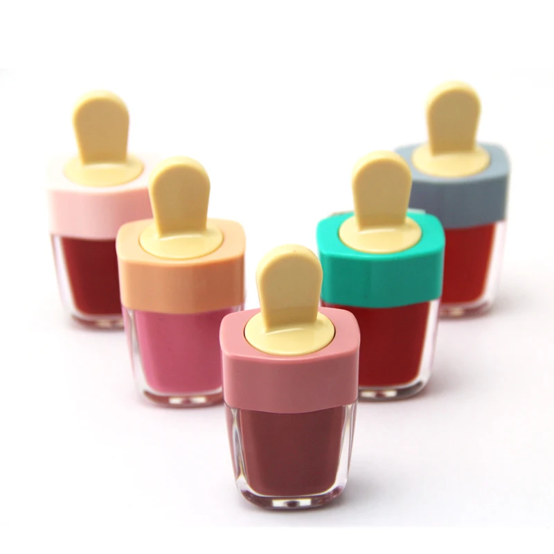 
Ice Cream Lipgloss Ice Cream Makeup Liquid Matte Lipstick Lasting Cream Moisturizing Waterproof Lip Gloss 5Color 