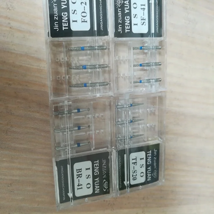 High Speed and Low Speed Tungsten Carbide Steel Diamond Dental Drill Bur Tools for Dentist