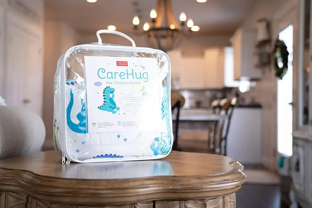 
Customized Solid 100% Polyester Bed Luxury Kids Weighted Blanket 10lbs with minky cover 