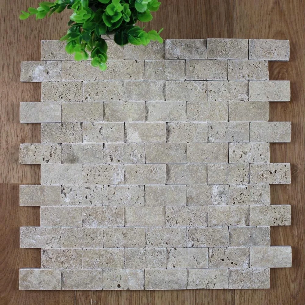
Decorstone24 Cheap Price Turkish Travertine Marble Wall Siding Cladding Mosaic Tile With Split Finish 