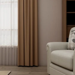 Chocolate high shading livingroom turkish curtains blackout curtain fabric for french window