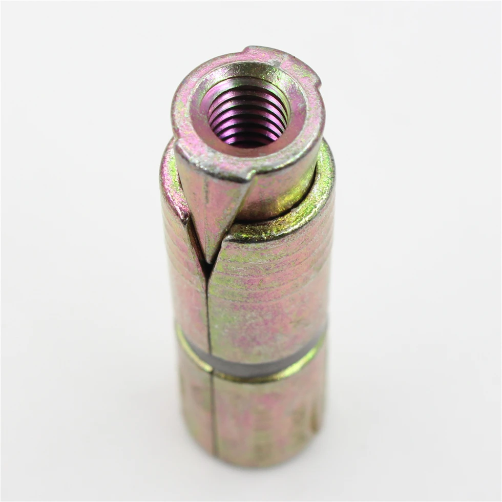 expandable fasteners yellow zinc plated zamac single expansion anchor
