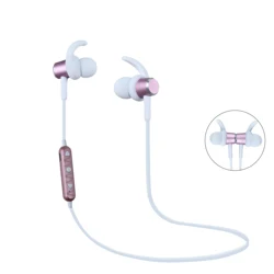 Wireless V4.2 Headset Retractable and Foldable Headphones Magnetic Neckband BT Earphones