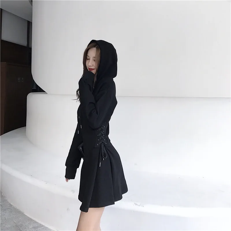 
Maxnegio fashion streetwear harajuku hoodie sweatshirt dress 