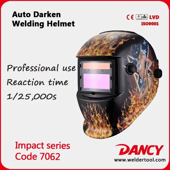 Large view of custom auto eclipsing helmet plate