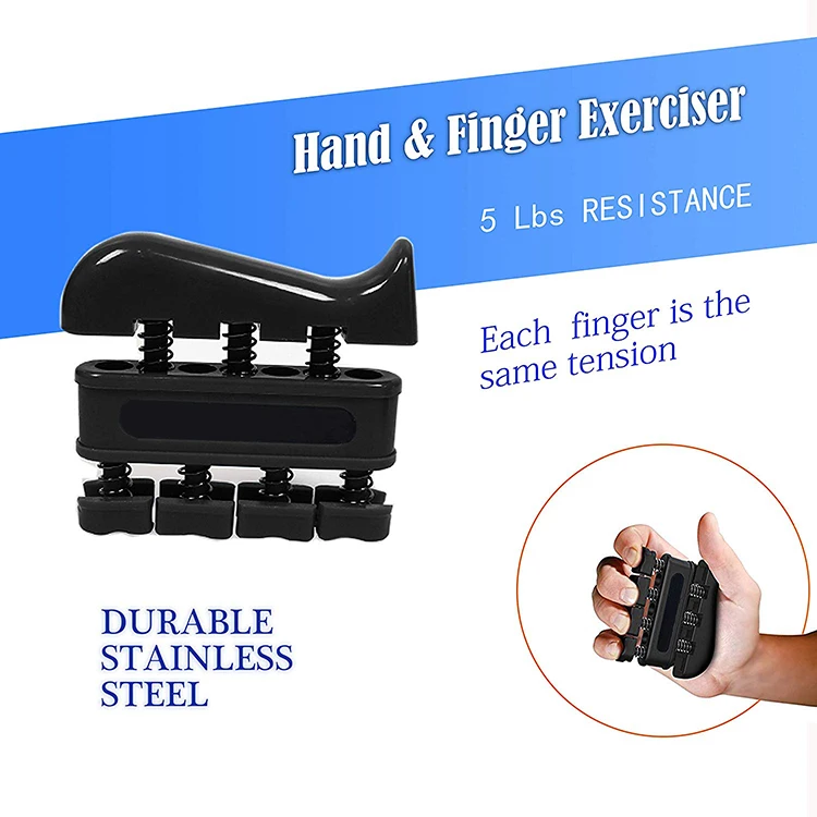 
Finger Exerciser Equipment Adjustable Hand Grip Strengthener 
