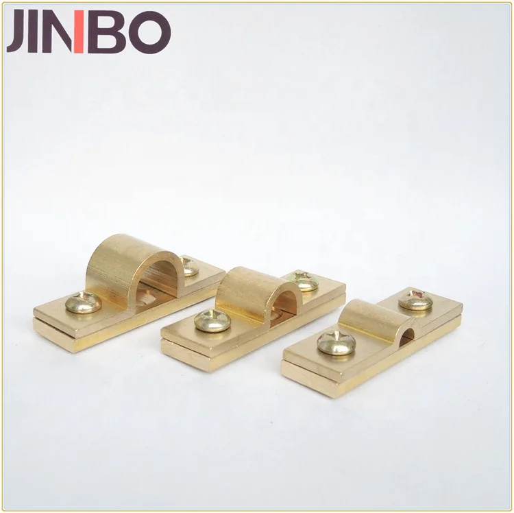 Electrical Ground Earth System Brass Cable Saddle Clamp