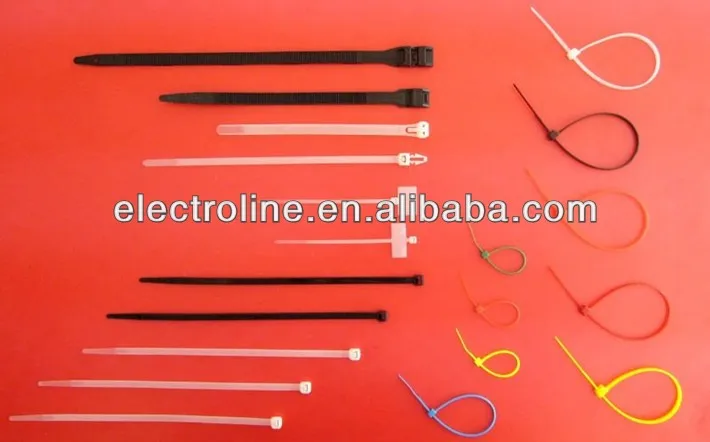 China supplier nylon 66 pa 66 material plastic nylon cable tie supplier cable clamp strap wraps