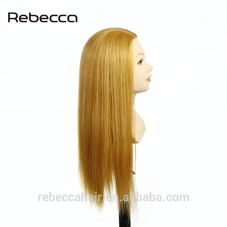 Rebecca wholesale female mannequin wig head training head for hairdresser