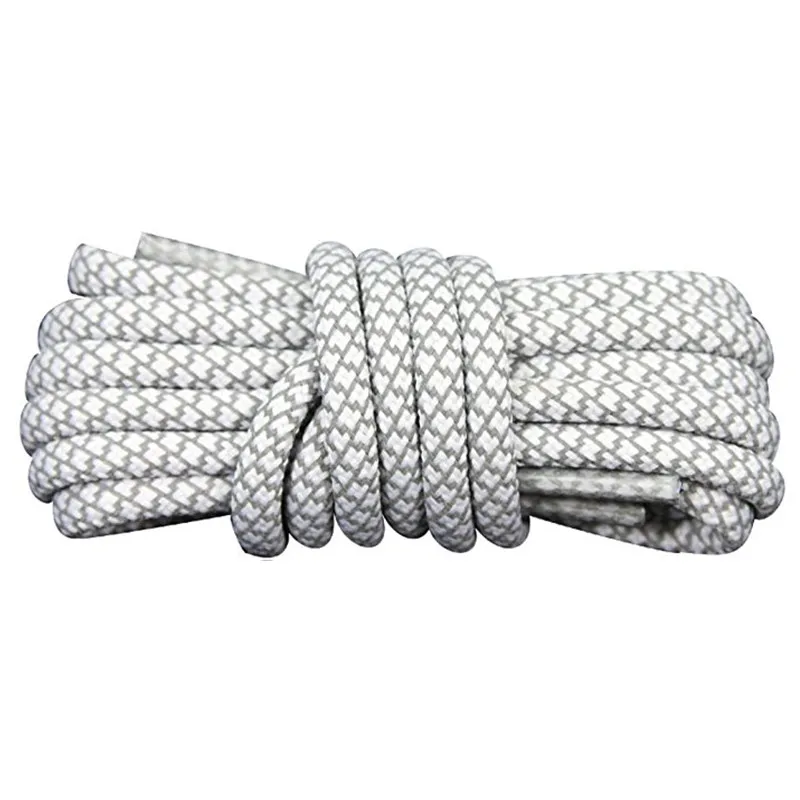 Yrunfeety New 3M Reflective Rope Laces Round 3M Reflective Shoelaces Lighted Shoelaces Luminous Shoe Laces for Sale 21 Colors
