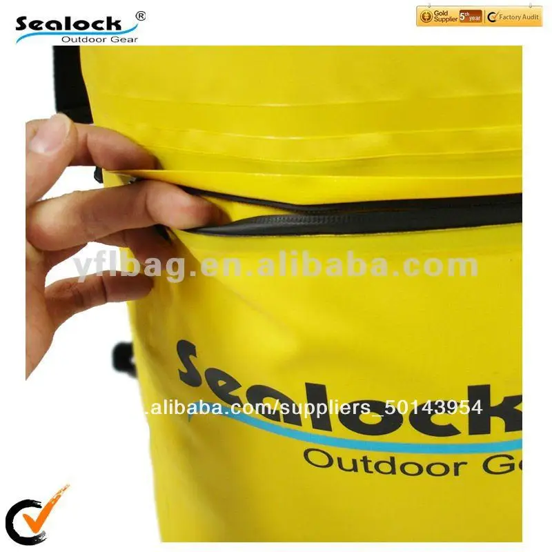2014 мода желтый водонепроницаемый рюкзак для подростков