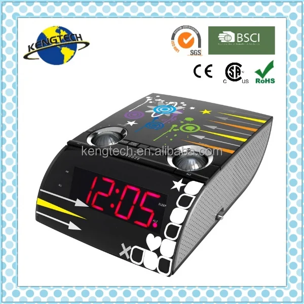 CT-3189 многоцветная светодиодная цифро-PLL радио-будильник