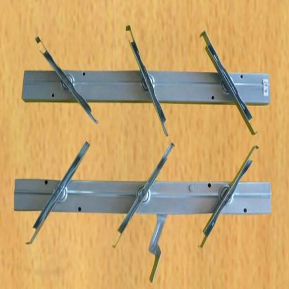 A7-1 6inches steel window frame 40mm brown modern decorative exterior profile shutter iron louvre frame