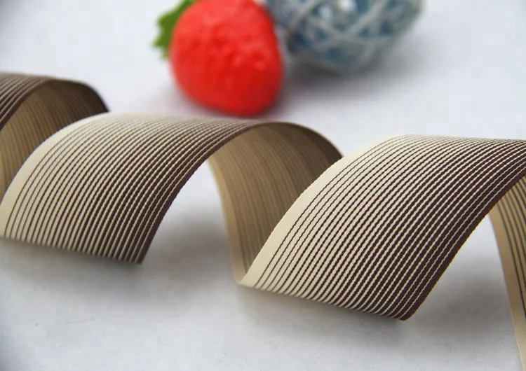
2.5CM Wholesale double faced character Pastel Gradient Colors Rainbow Grosgrain Gift Ribbon 