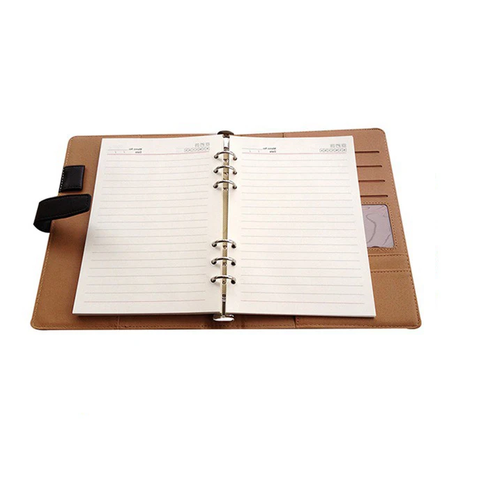 Personalized custom a4 a5 6 holes ring binder notebook printing service