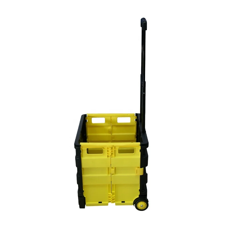 Bafuluo OEM High Quality 2 Wheels Shopping Plastic Go Carts folding shopping cart for camping