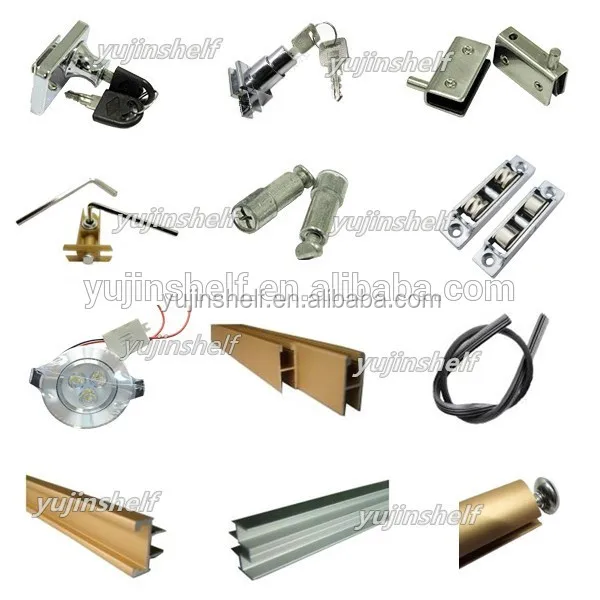 Stylish Boutique Glass Display Racks ,Lockable Red Corner Glass Cabinet