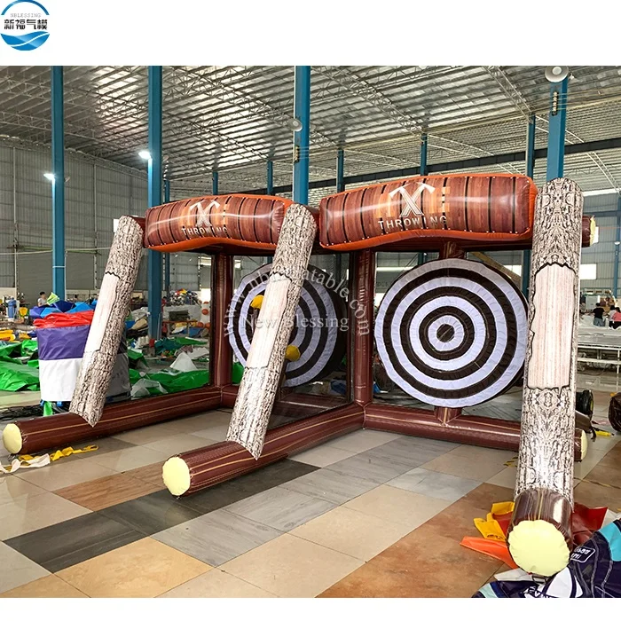 High quality customized lumberjack inflatable axe throwing game toys for party