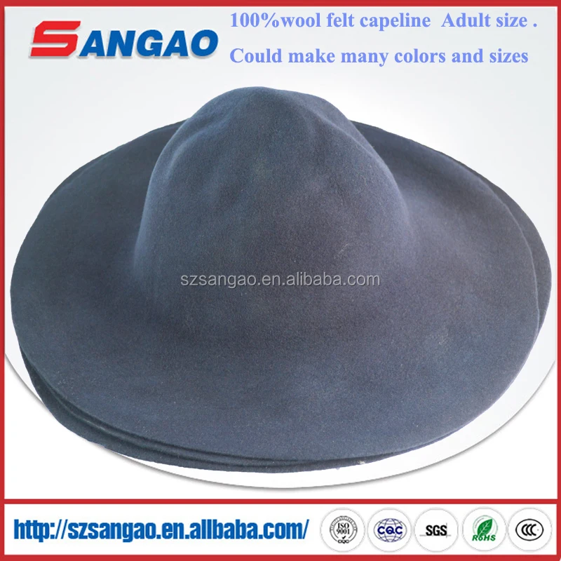 high quality Wool blend felt hat body capelines or hoods wholesale cheap price