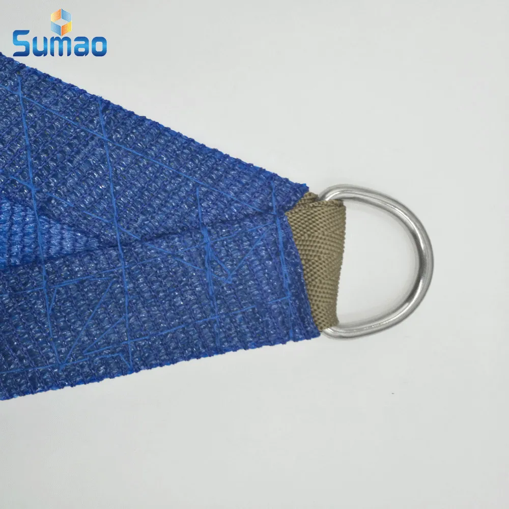 HDPE Outdoor with popular size 5x5x7 Sand Sun Shade Sail in stock packing in carrier bags