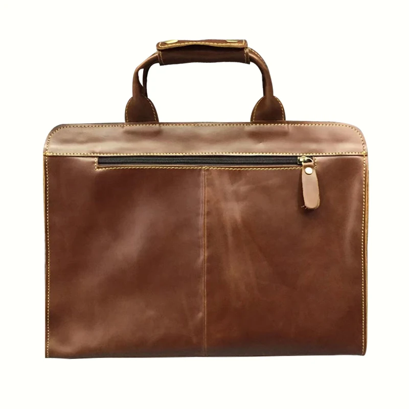 Hot sale  high quality man hand bag vintage style handbag for men MOQ 1 piece in stock OEM service