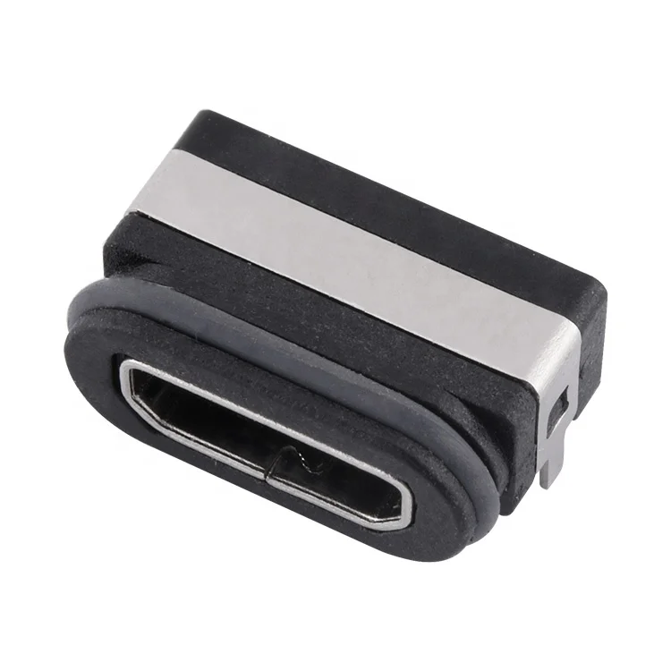 3 AMP Micro USB Connector IP68 Waterproof Female Jack Connector