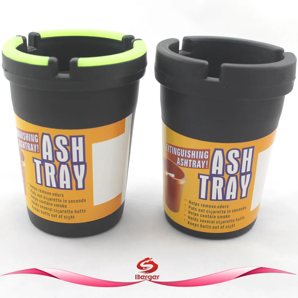 Glow in the Dark Self-Extinguishing car use Portable Ashtray