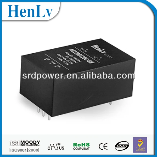 Ac dc питания двойной выход 6 Вт 220 В вход 15 В выход