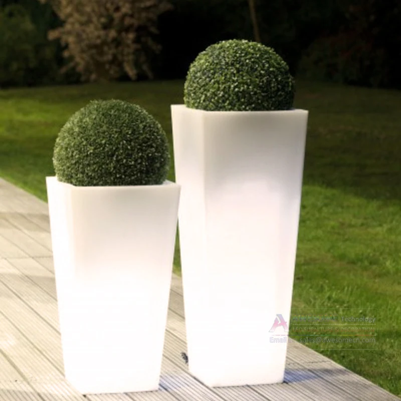 Садовый горшок и плантатор Садовые принадлежности светодиодный