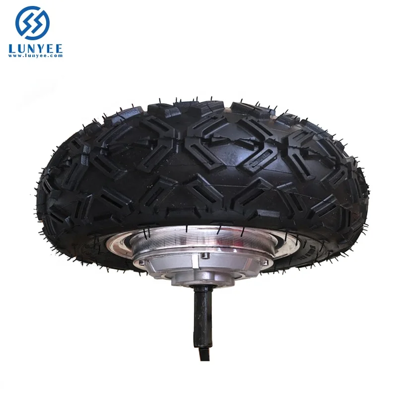 10 дюймов измельчитель одиночного вала Электрический мотор для центрального движения колеса для скутера