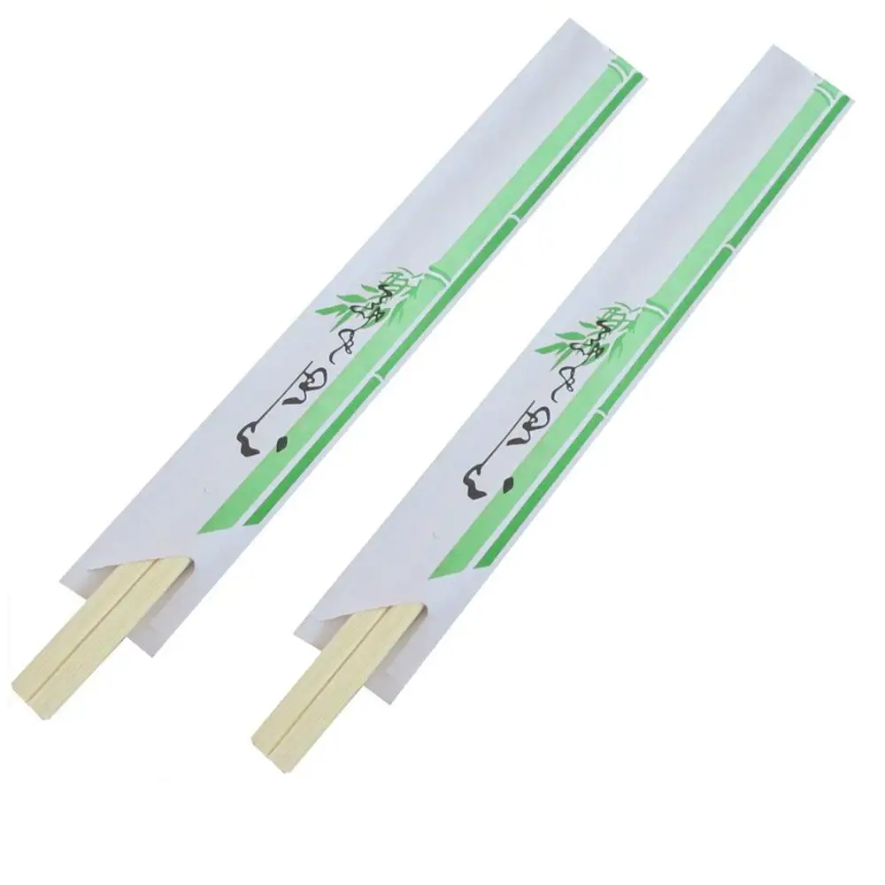 Tensoge Disposable Bamboo chopsticks with full paper wrapped