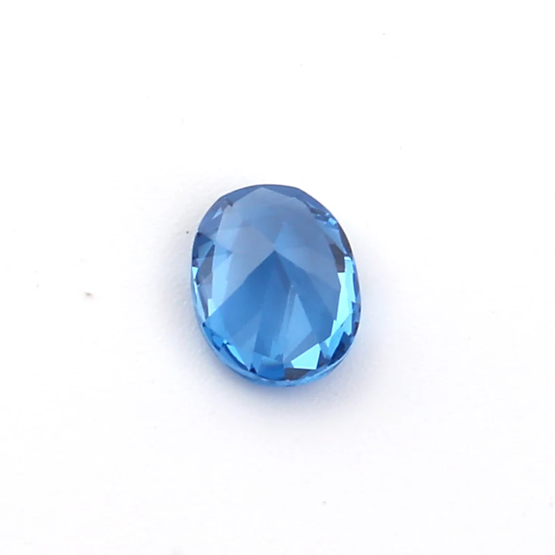 Loose Gems Synthetic Gemstone Sapphire  119# Oval Spinel Blue Gemstone  For Sale