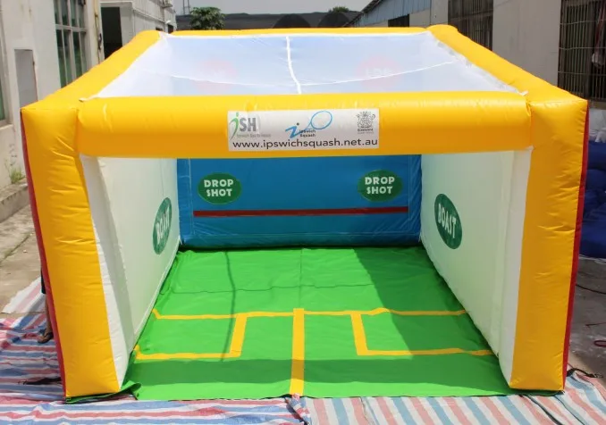 sports game inflatable squash shooting court game , inflatable tennls court with blower