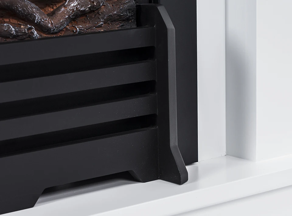 Vertical Electric Fireplace with MDF Mantel Frame Suite