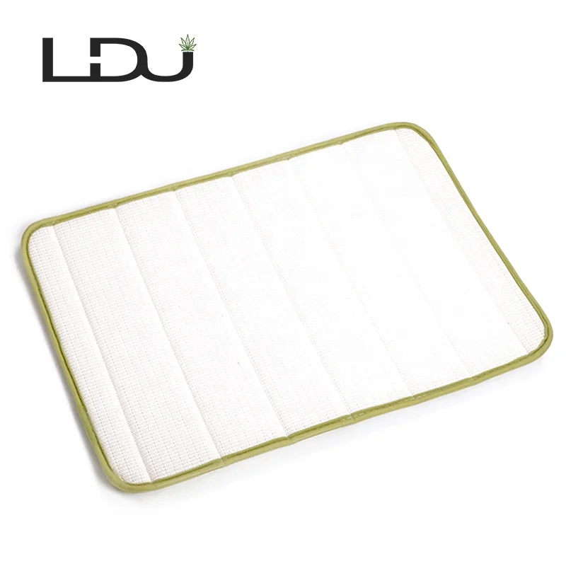 2019 Popular Microfiber Memory Foam Bath Mat with Anti-Skid Bottom for Bathroom