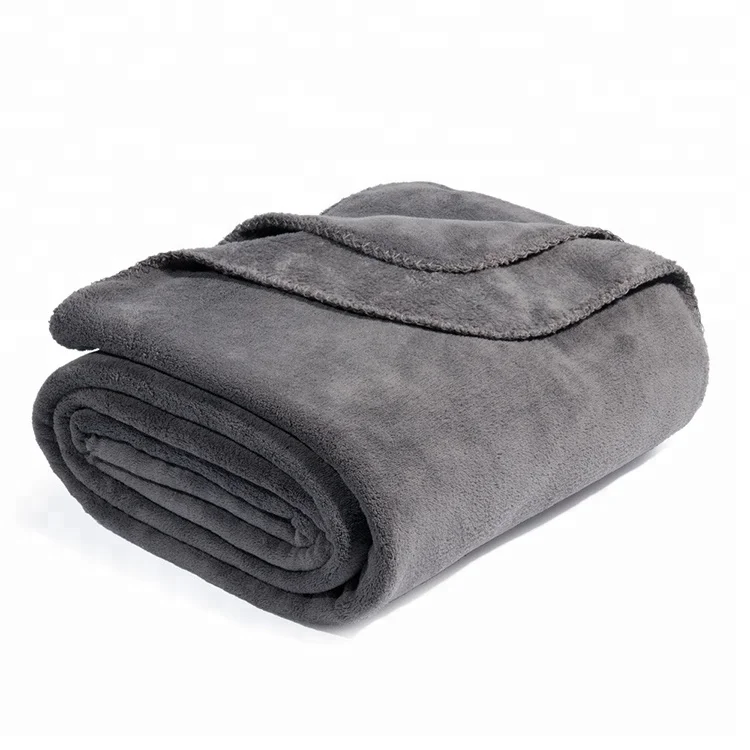 Best price custom 100% polyester wholesale all seasons super soft heavy knit blanket