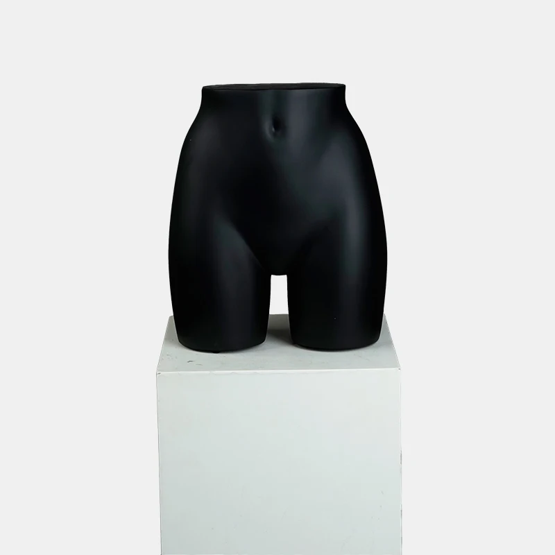 Black matte lower body window display underwear sexy buttocks bottom female big butt mannequin for sale