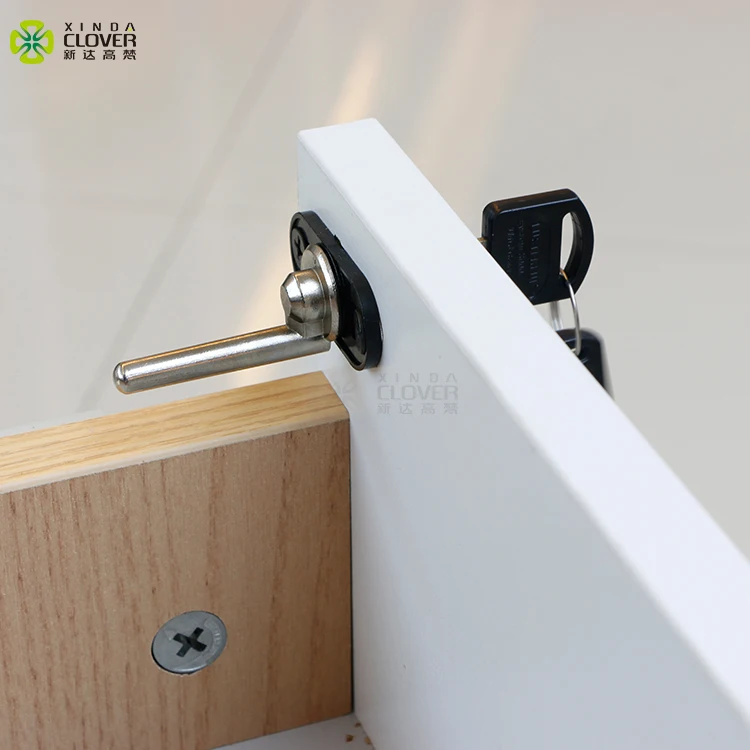 High Quality Modern No Handle Design Under Desk 3 Drawers Melamine Wooden Mobile Pedestal cabinet