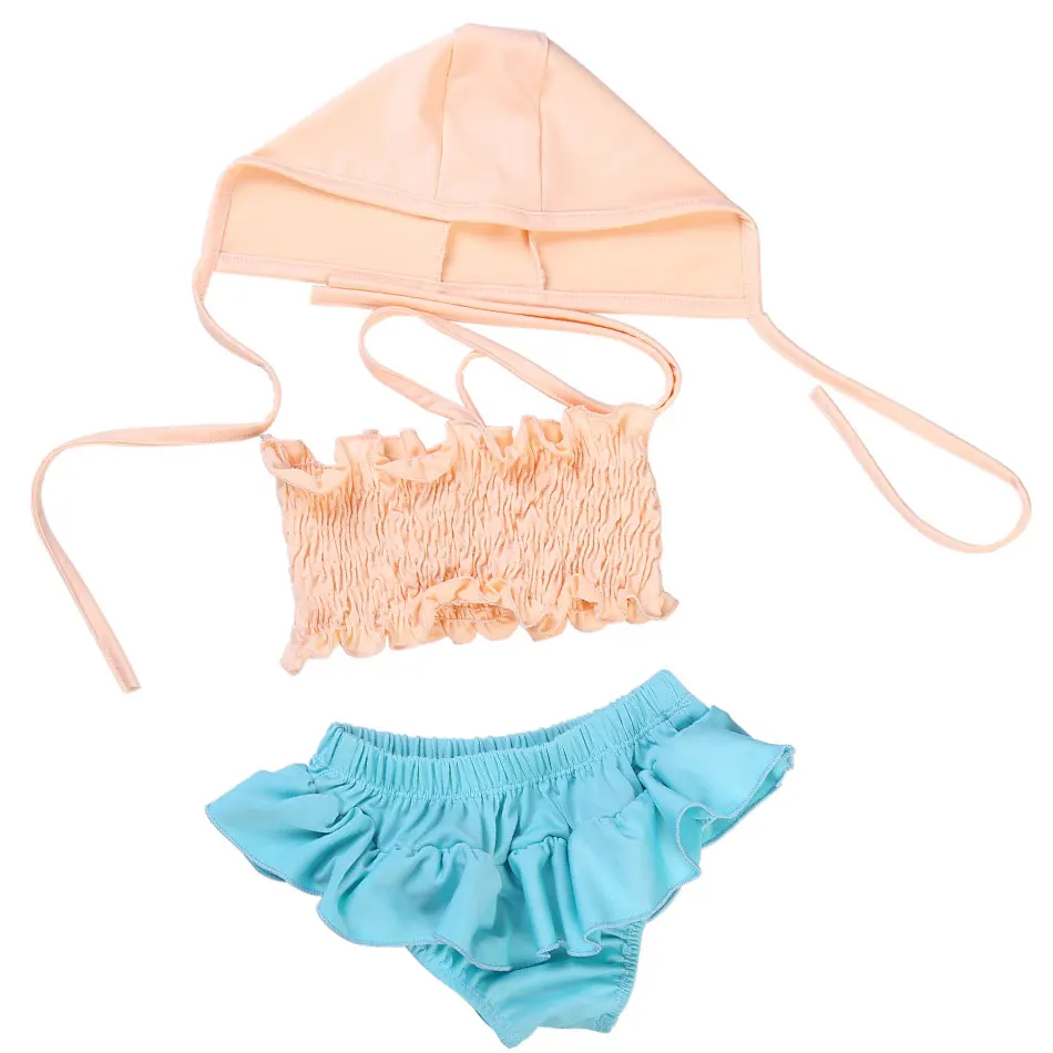 hot girls bikini kids swimsuit summer beach girl swimwear