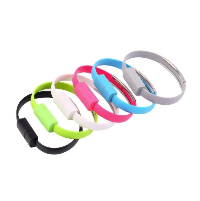
High Fast USB Wristband Bracelet Charging Cable Data Cord Charger For Iphone 