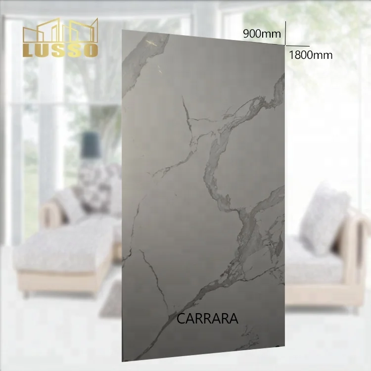
LUSSO Ceramic modern 900X1800 White Color Acid-Resistant Carrara Glazed Polished Large Format Tile for Project 